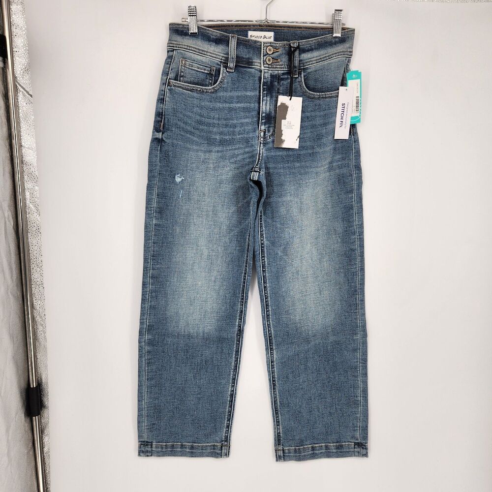 Studio Blue Indigo Blue Size 6 June Western Bootcut‎ Jeans NWT